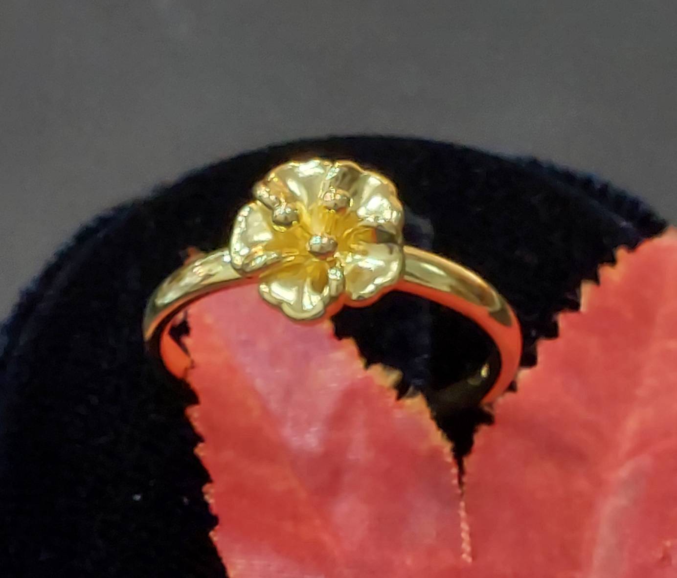 9999黃金花形戒指